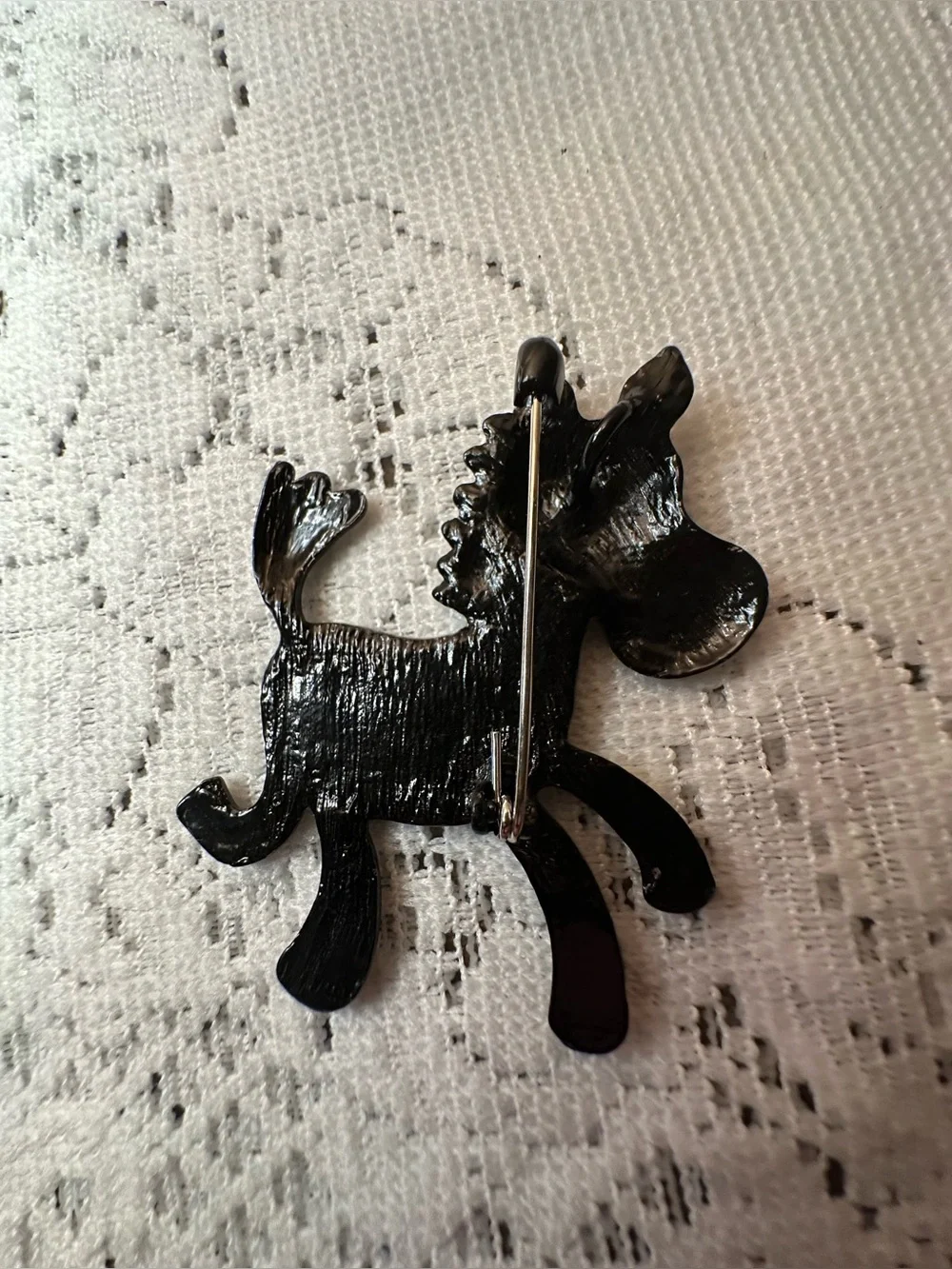 Playful Whimsical Enamel Horse Brooch - Multicolor